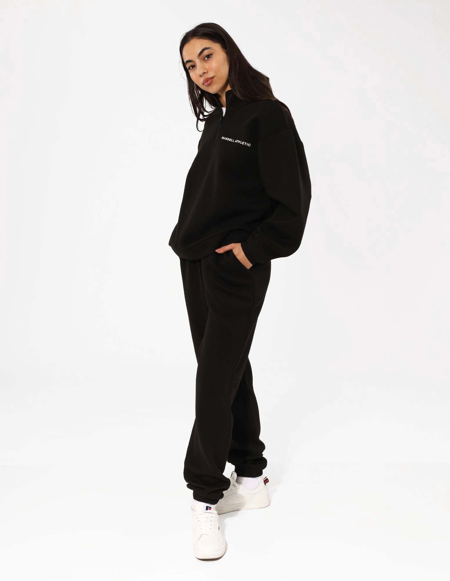 Women's R Tech Leisure Quarter Zip - Black