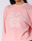Russell Athletic Australia Women's Varisty Terry Crew - Quartz Pink True Since 1902