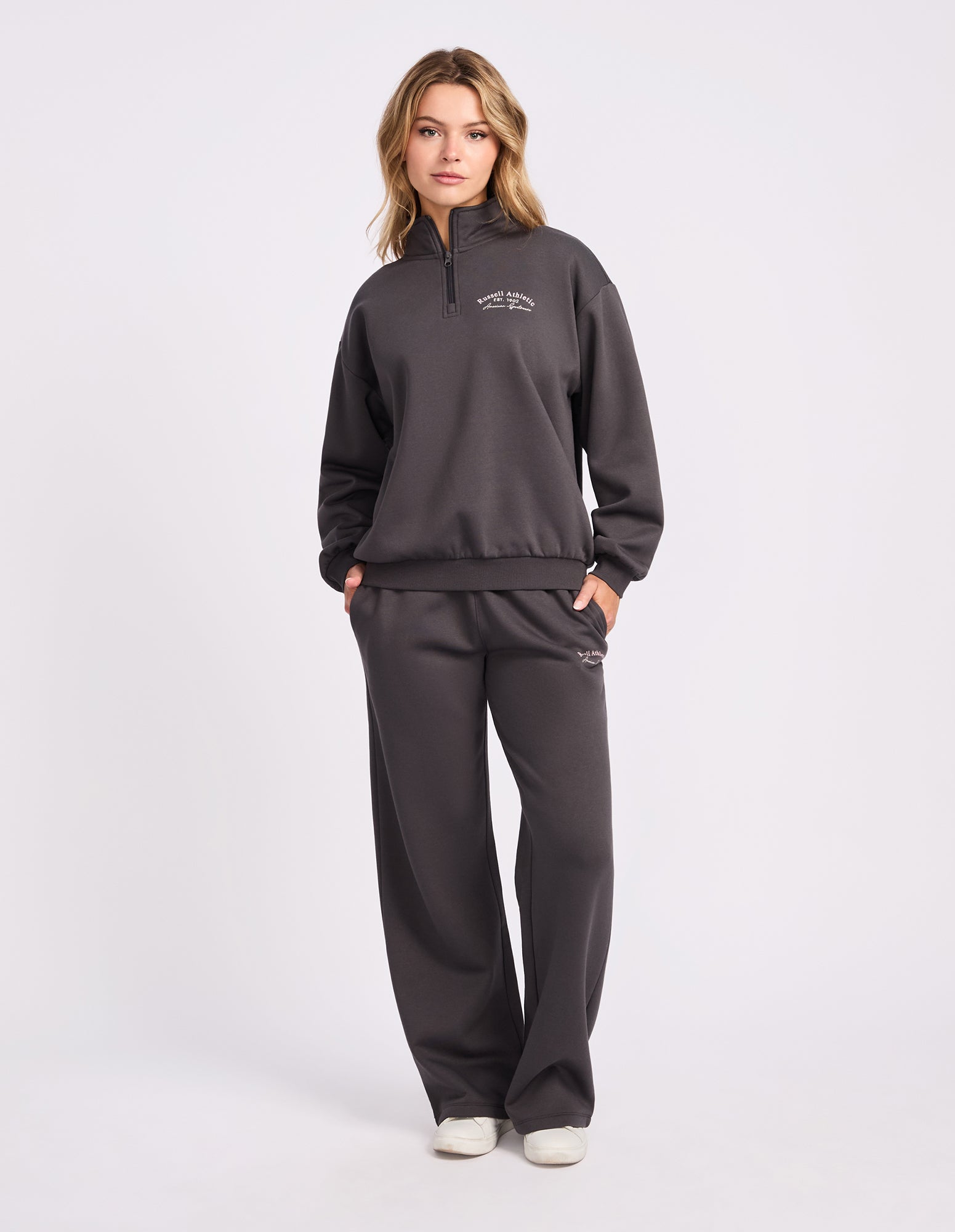 Lexington Wide Leg Women's Track pant - Dark Grey