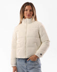 Russell Athletic Australia Women's Belle Cropped Puffer Jacket - Soy True Since 1902