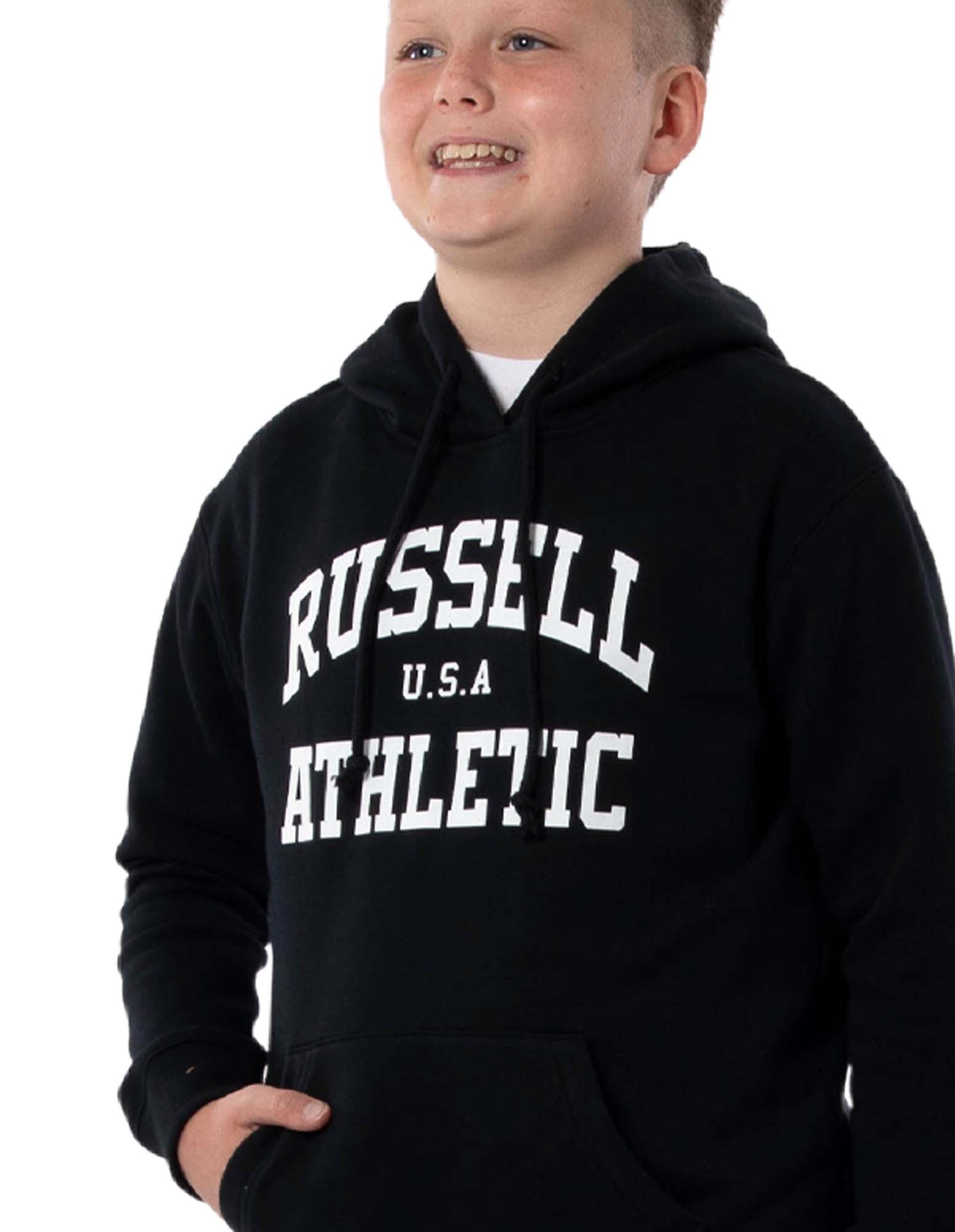 Kid's Arch Heritage Unisex Youth Hoodie Black1