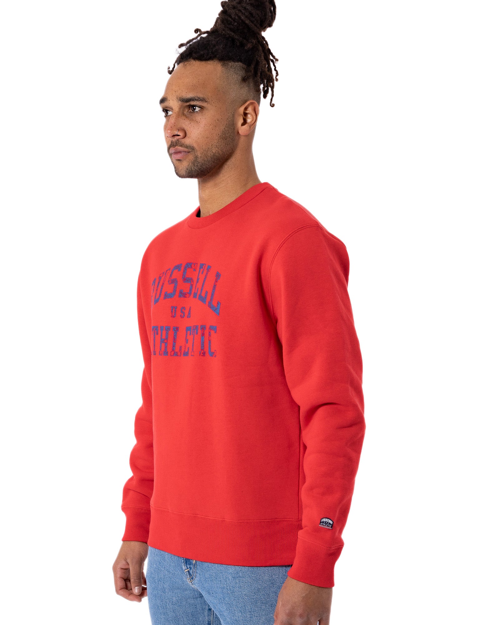 Russell Athletic Australia Men's Arched Logo Sweat - Red