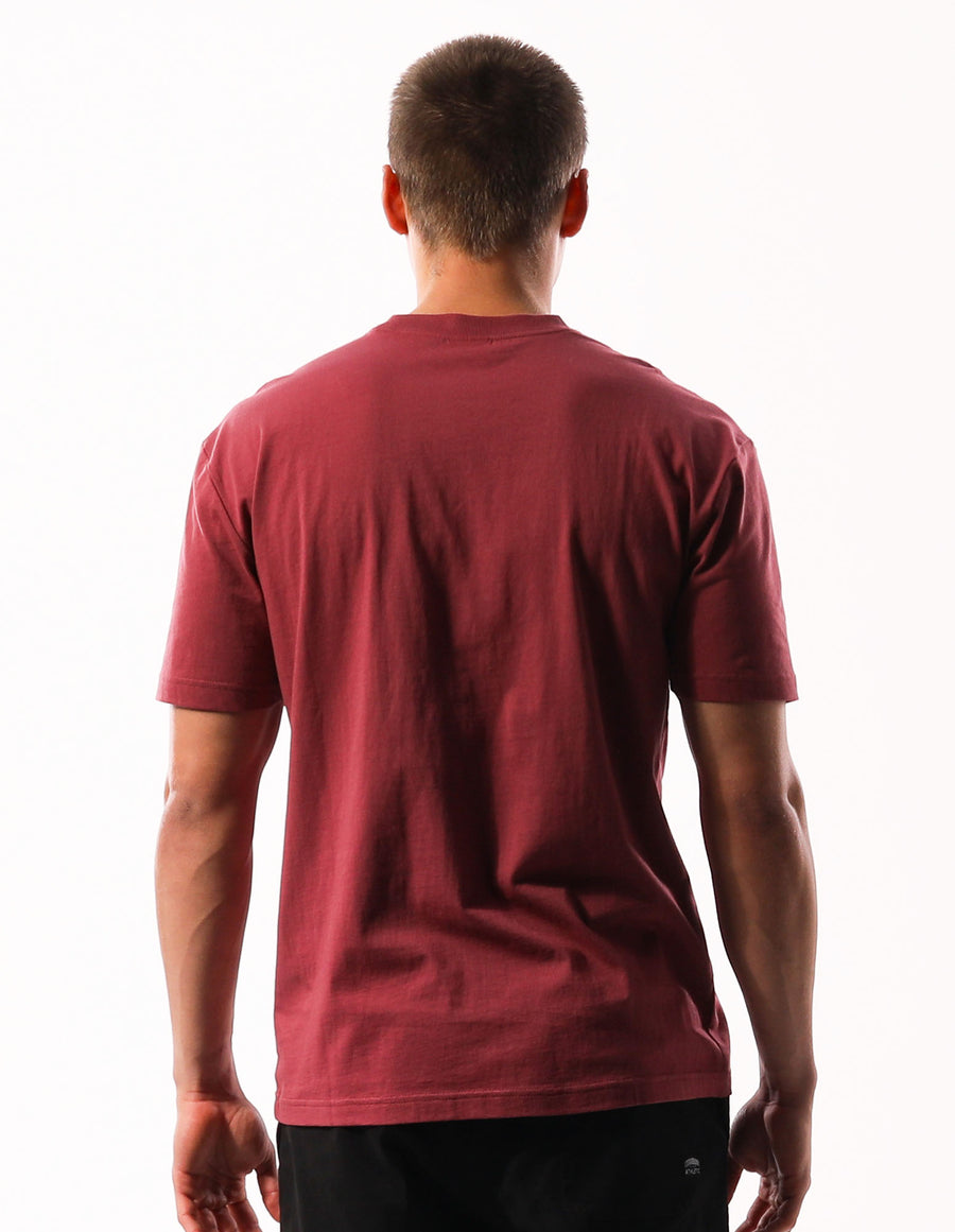 Russell Athletic Australia Men's R Logo Slouch Tee - Burnt Russet True Since 1902