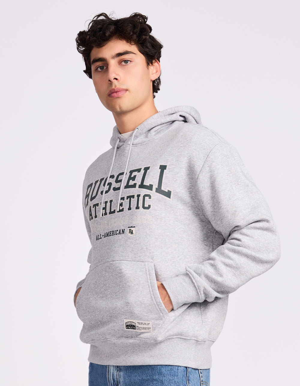 Russell Athletic Australia All American Hoodie - Grey Marle True Since 1902