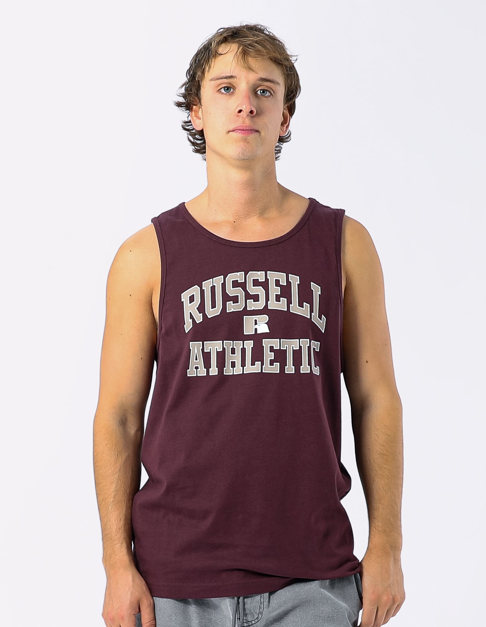 Eagle Arch Men's Singlet - Plum Wine