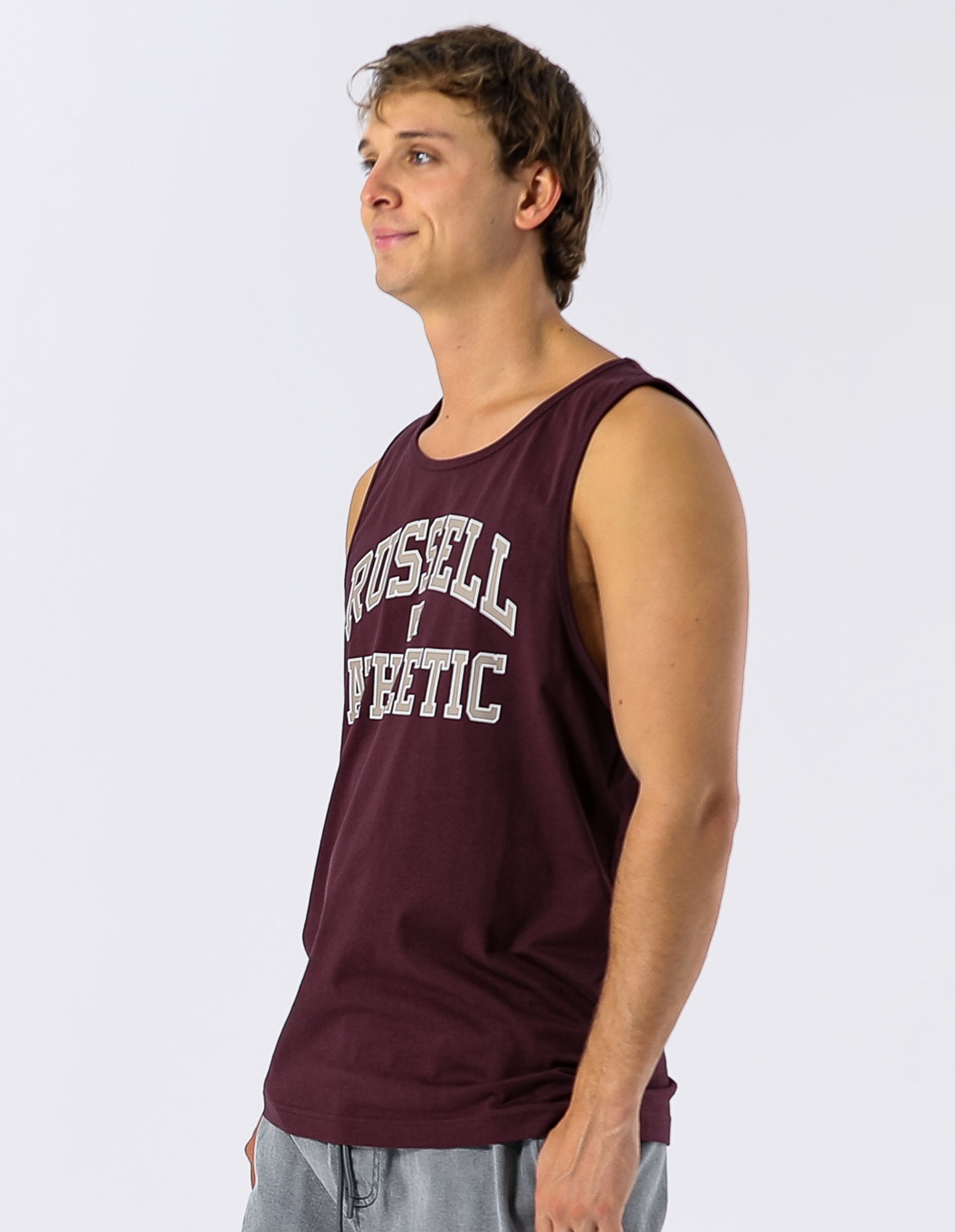 Eagle Arch Men's Singlet - Plum Wine