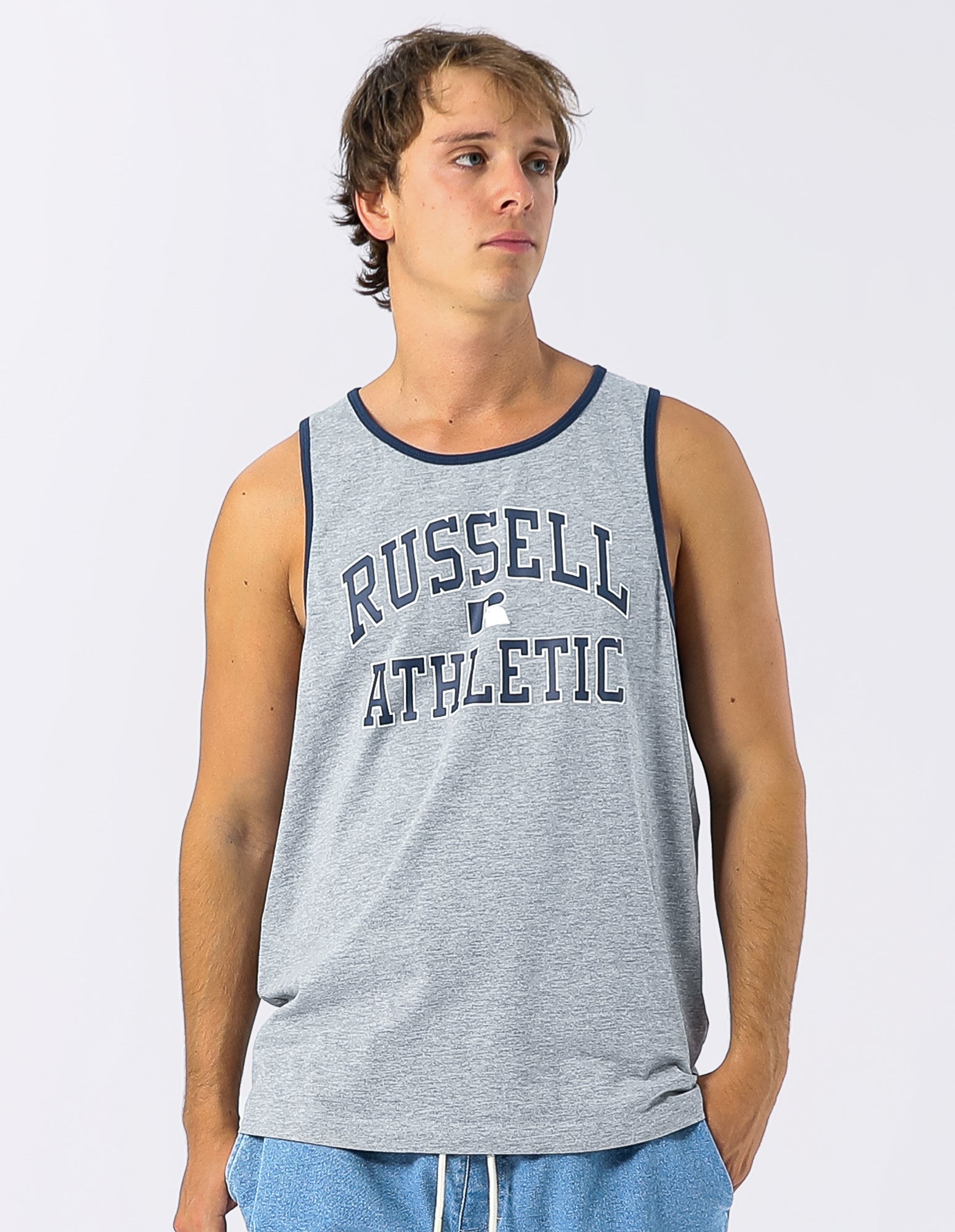 Eagle Arch Men's Tank - Grey Marle