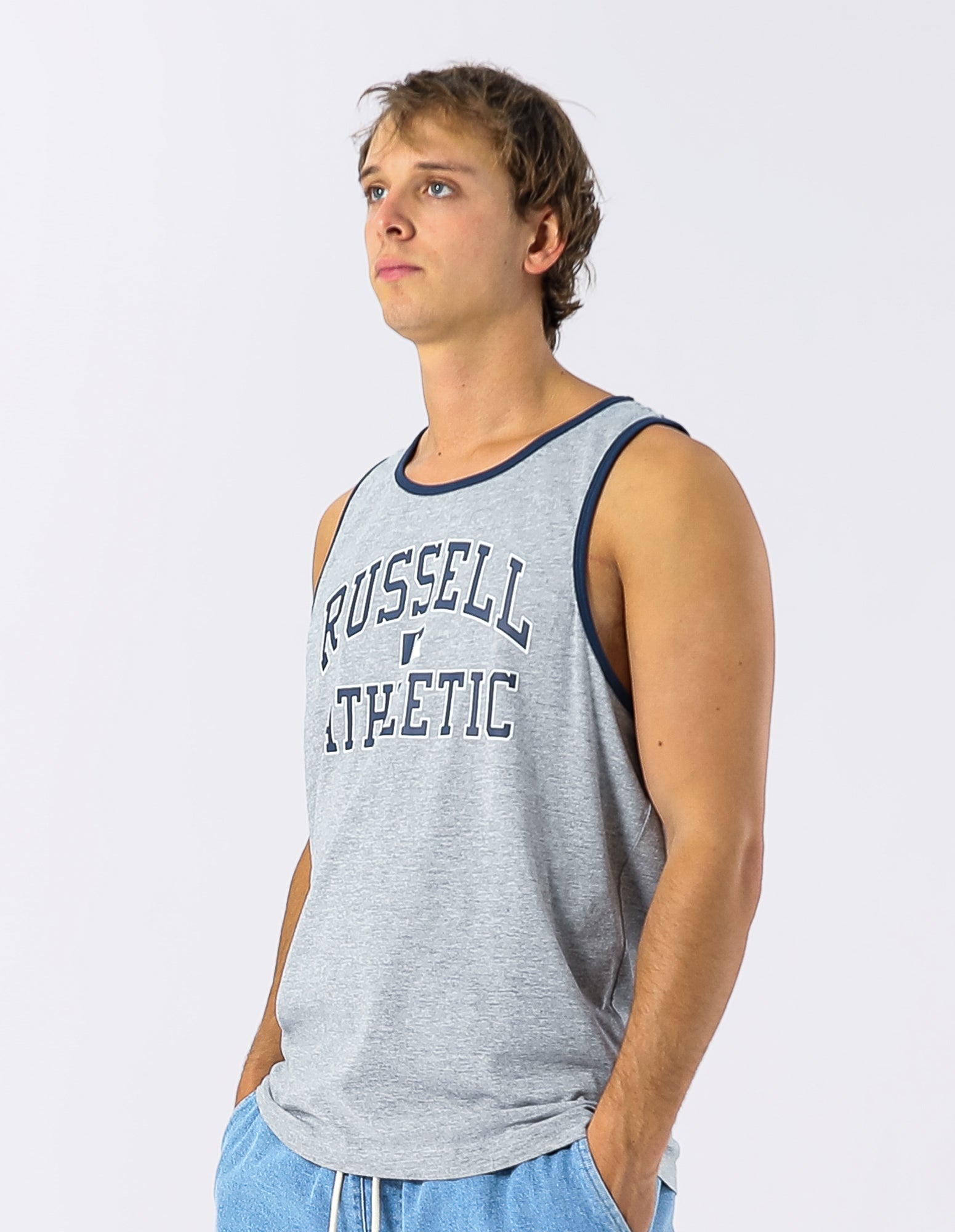 Eagle Arch Men's Tank - Grey Marle