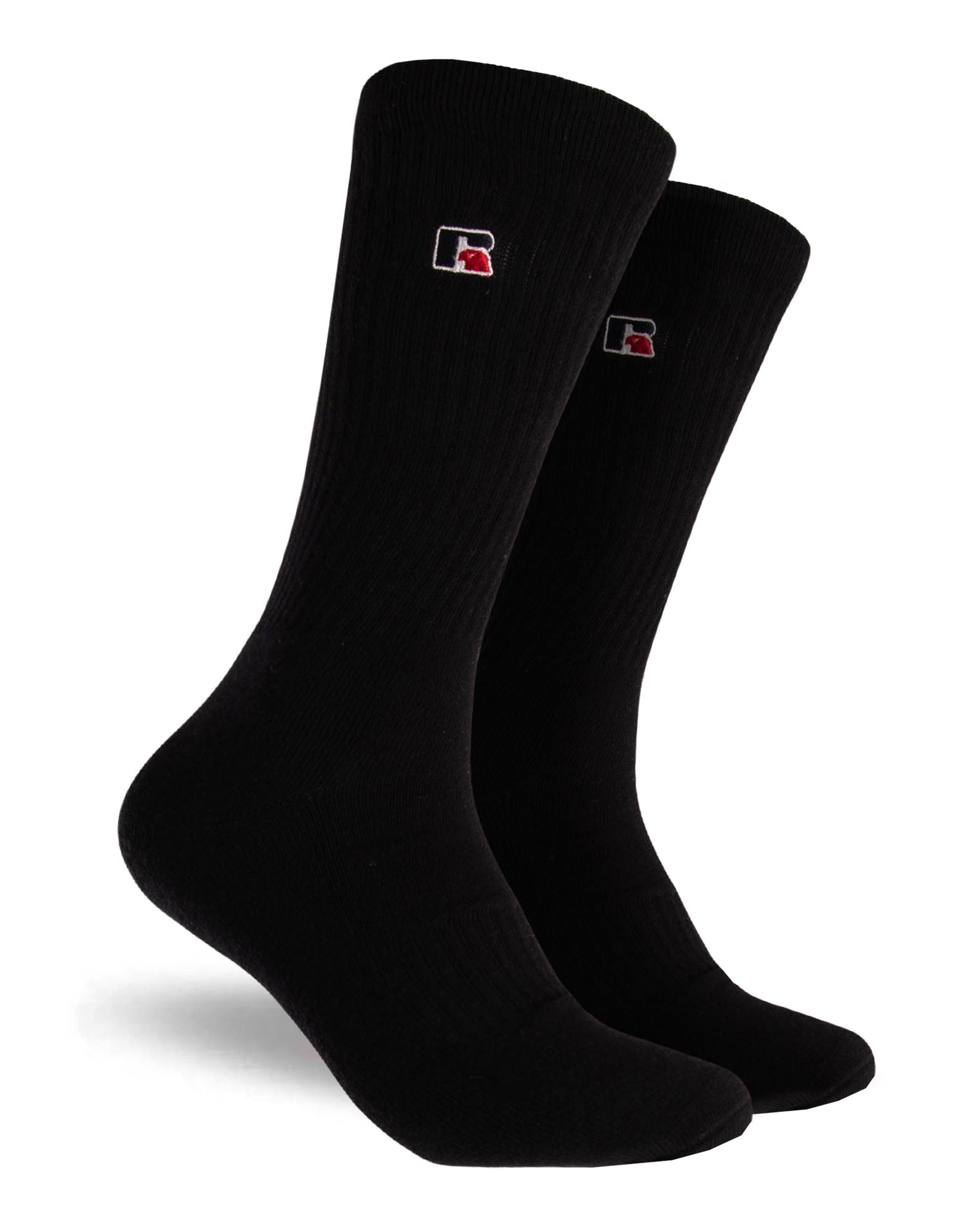 Russell Athletic Australia Essential Crew 3 Pack Socks - Black True Since 1902