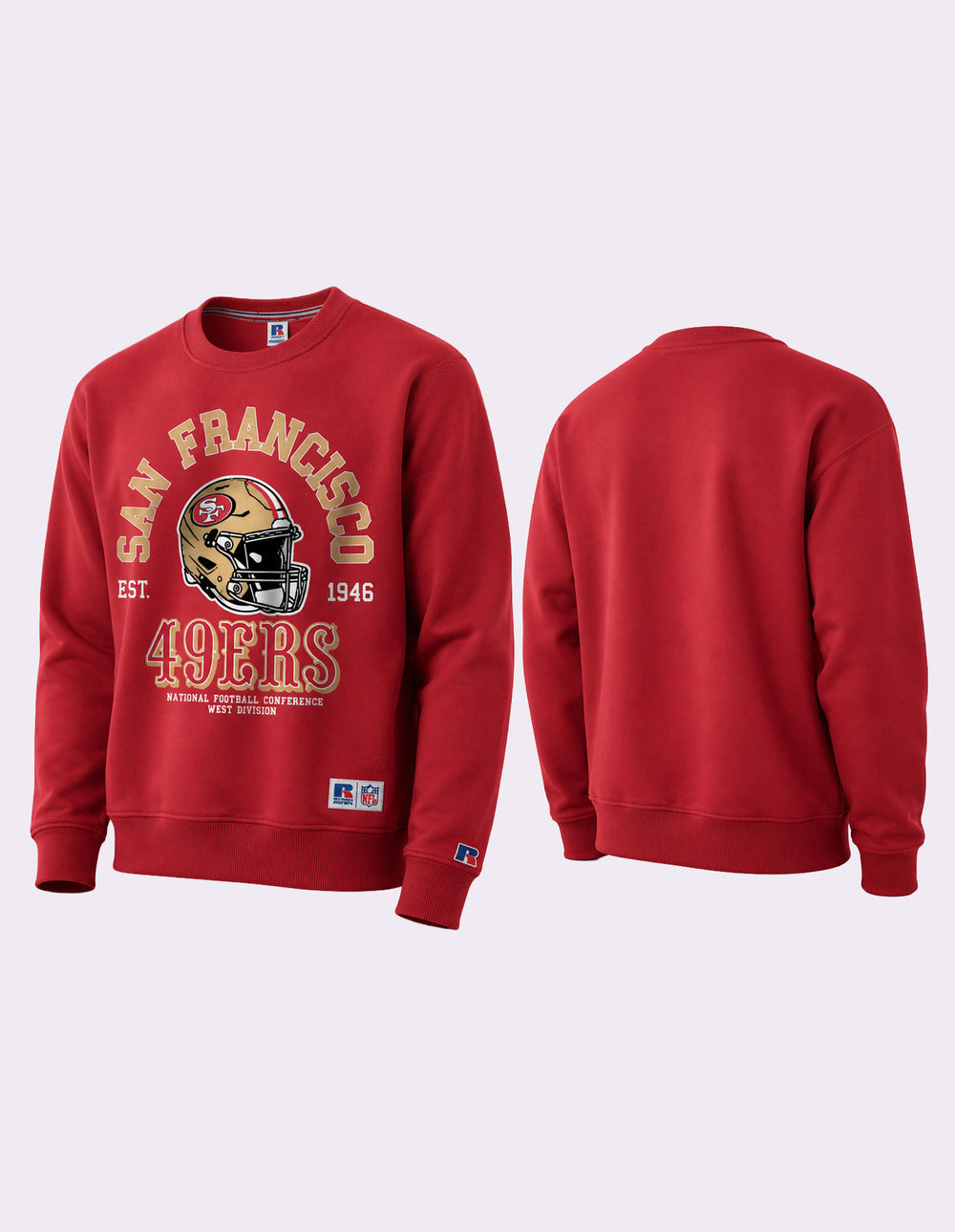 Russell Athletic Australia NFL San Francisco 49ers Unisex Crew Sweat True Since 1902