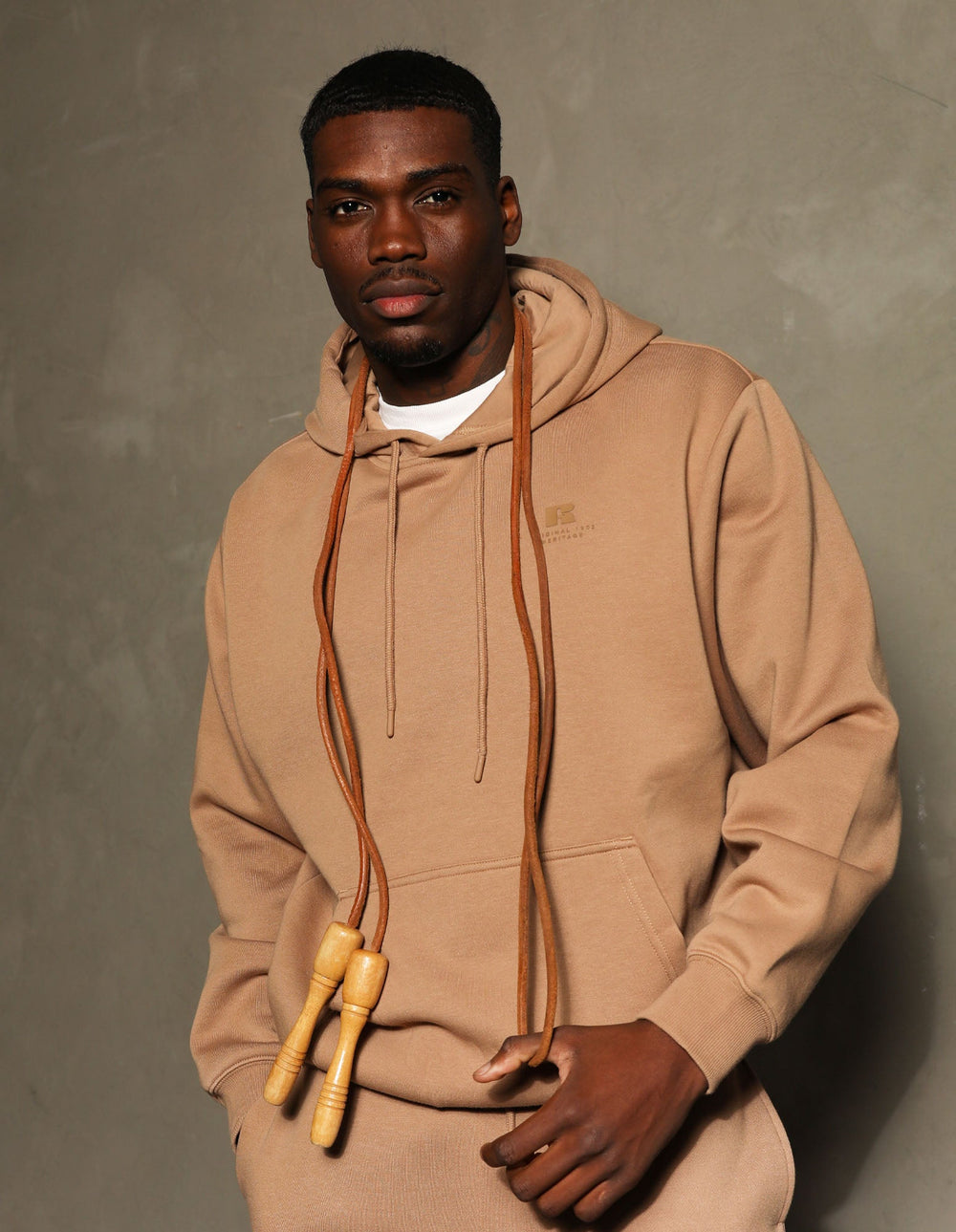 Russell Athletic Australia Brooklyn Men's Hoodie - Caramel True Since 1902