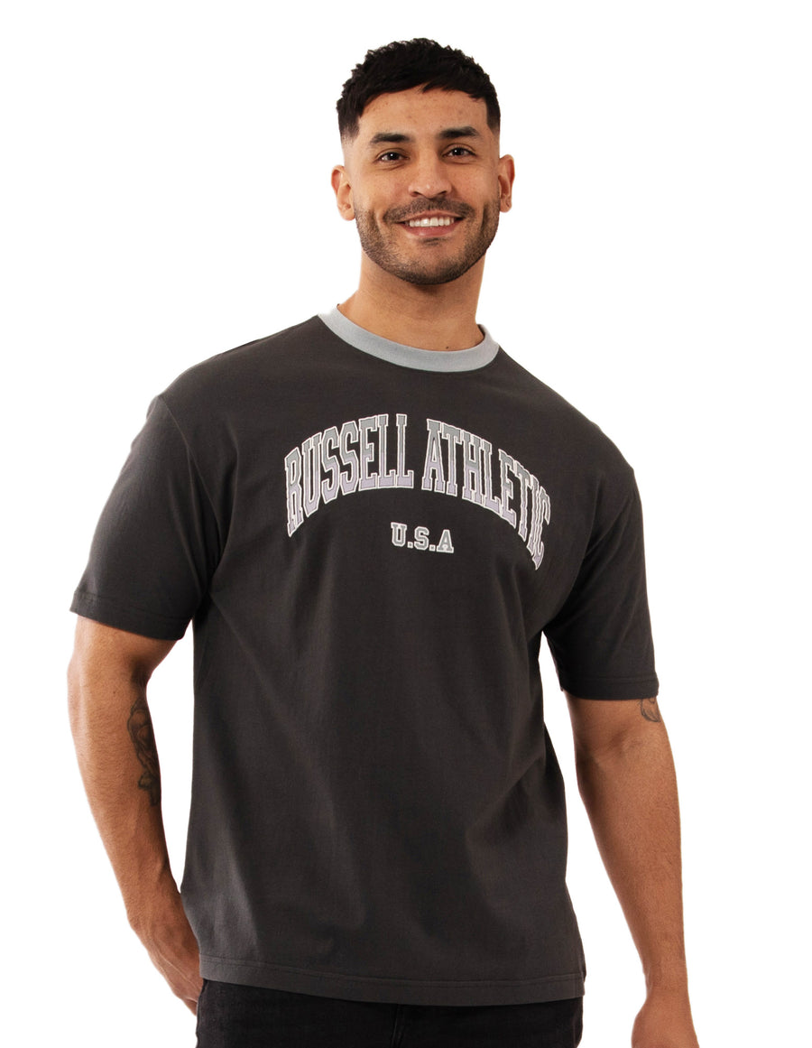 Russell Athletic Australia Arch Smudge Tee - Mud # 6