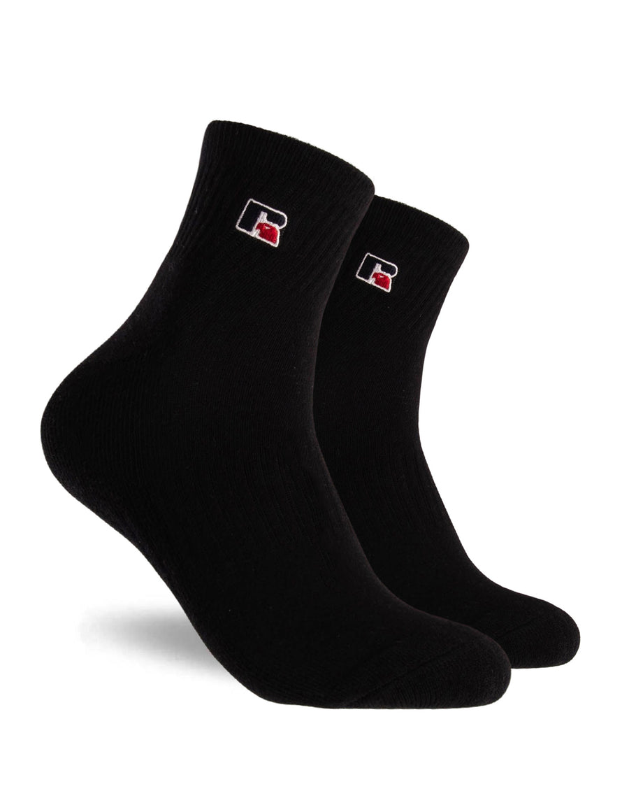 Essential Quarter Socks 3 Pack - Black