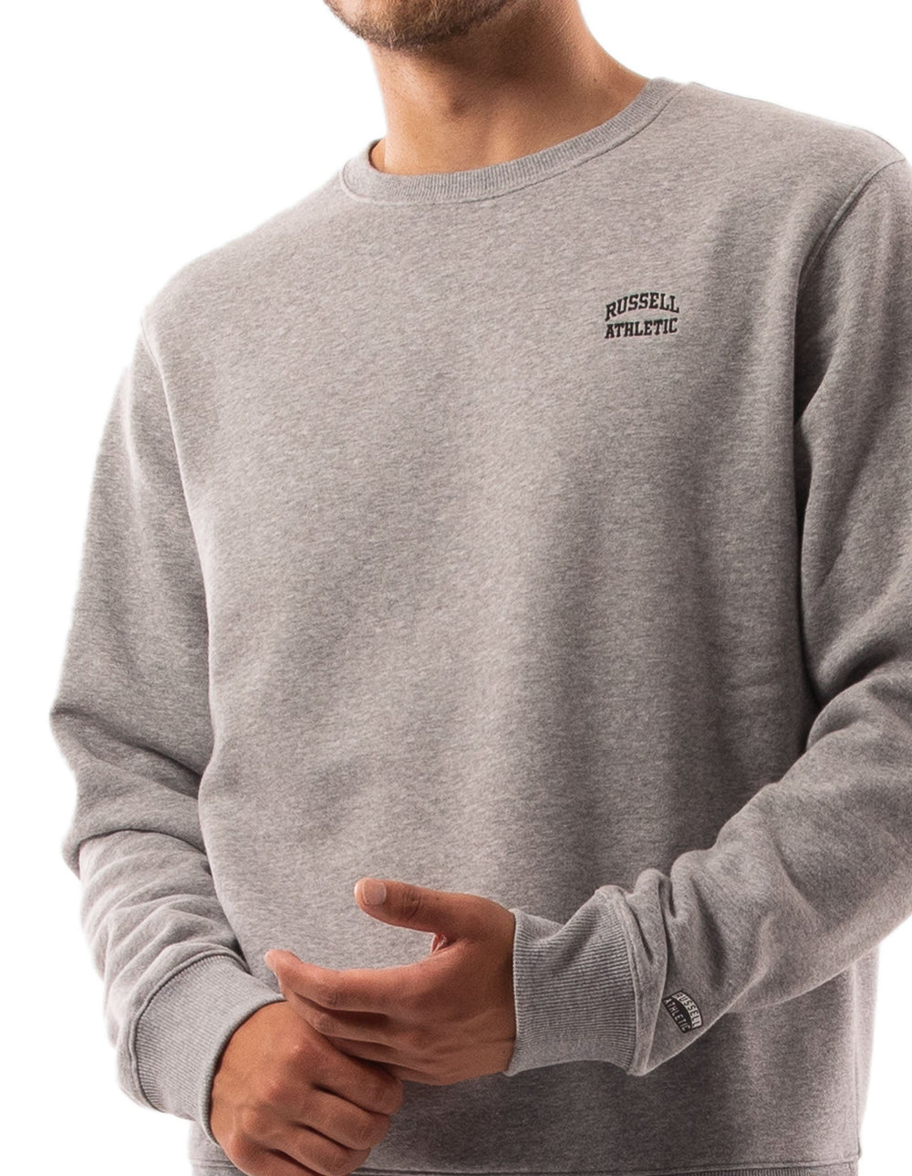 Russell Athletic Australia Men's Originals Small Arch Crew - Grey Marle True Since 1902
