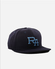 Monogram Snap Back 3D Embroidered Cap - Navy - Image 