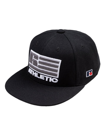 Russell Athletic Australia Patriot Logo Snap Back 3D Embroidered Cap - Black True Since 1902