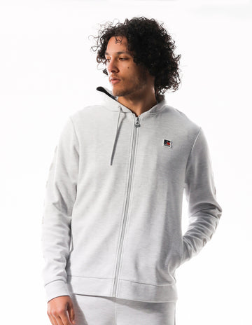 Men's Americana Tech Fleece Zip Hoodie - Light Grey Marle - Image #1