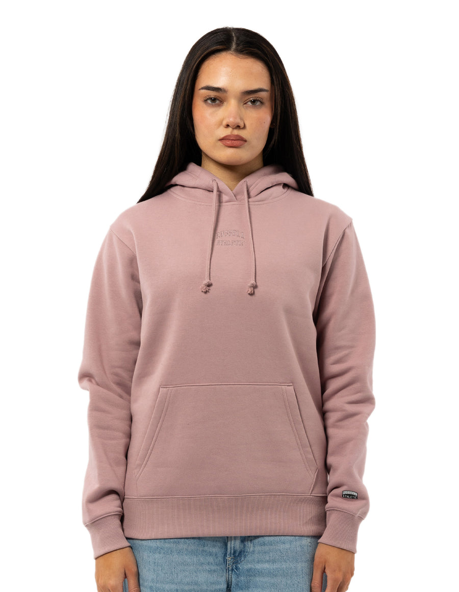 Russell Athletic Australia Women's Originals Embriodered Hoodie - Wood Rose # 1