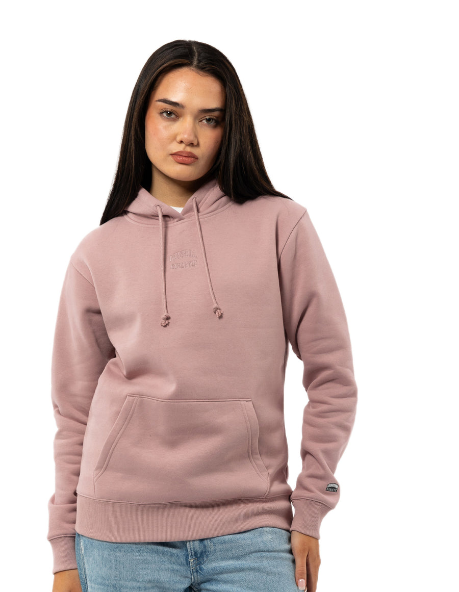 Russell Athletic Australia Women's Originals Embriodered Hoodie - Wood Rose # 6