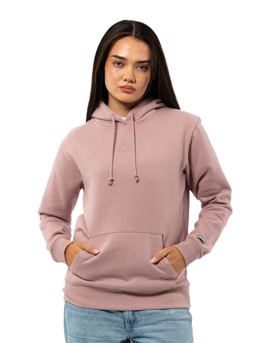 Russell Athletic Australia Women's Originals Embriodered Hoodie - Wood Rose # 7