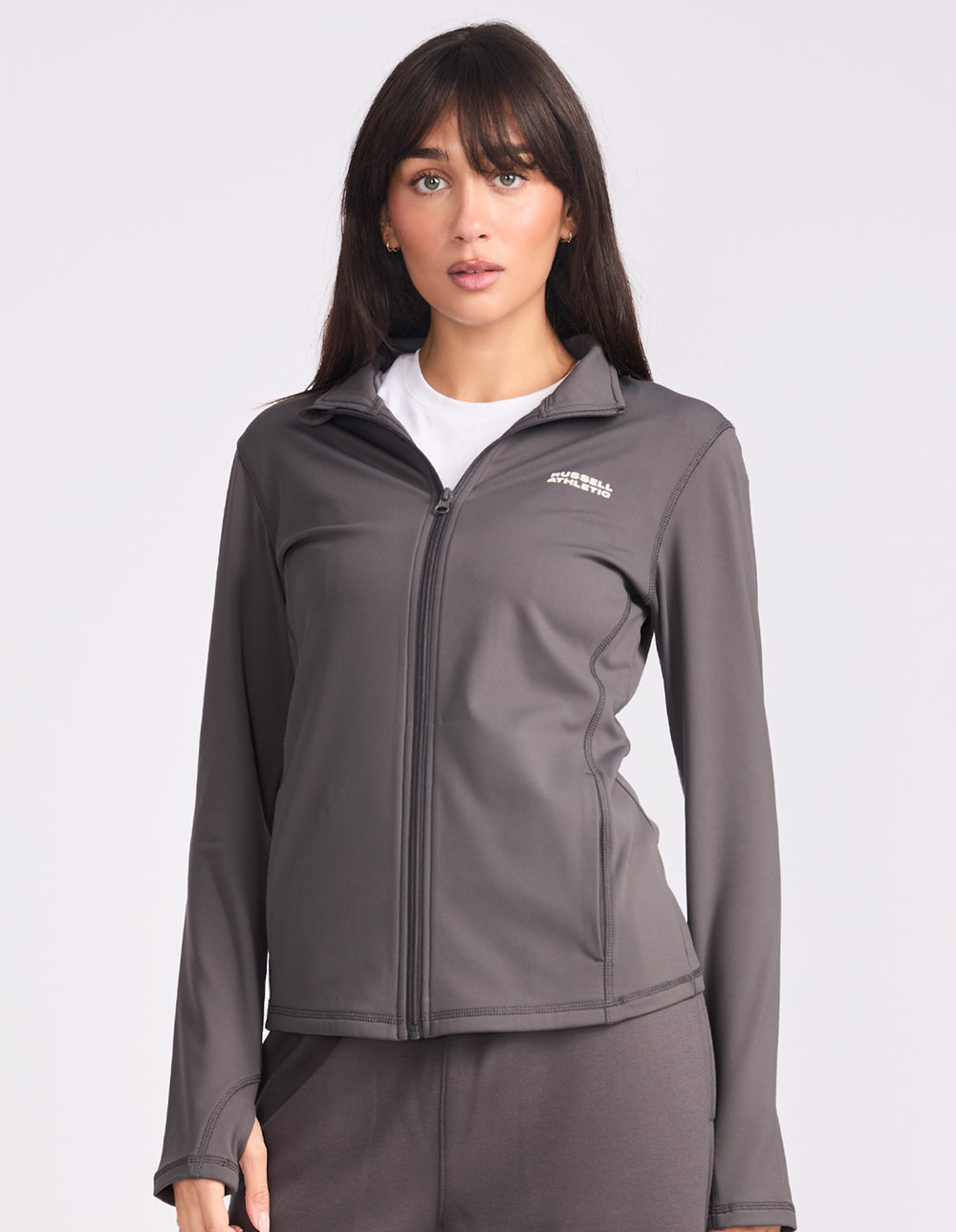 Russell Athletic Australia Miranda Zip Thru Women's Jacket - Dark Grey True Since 1902