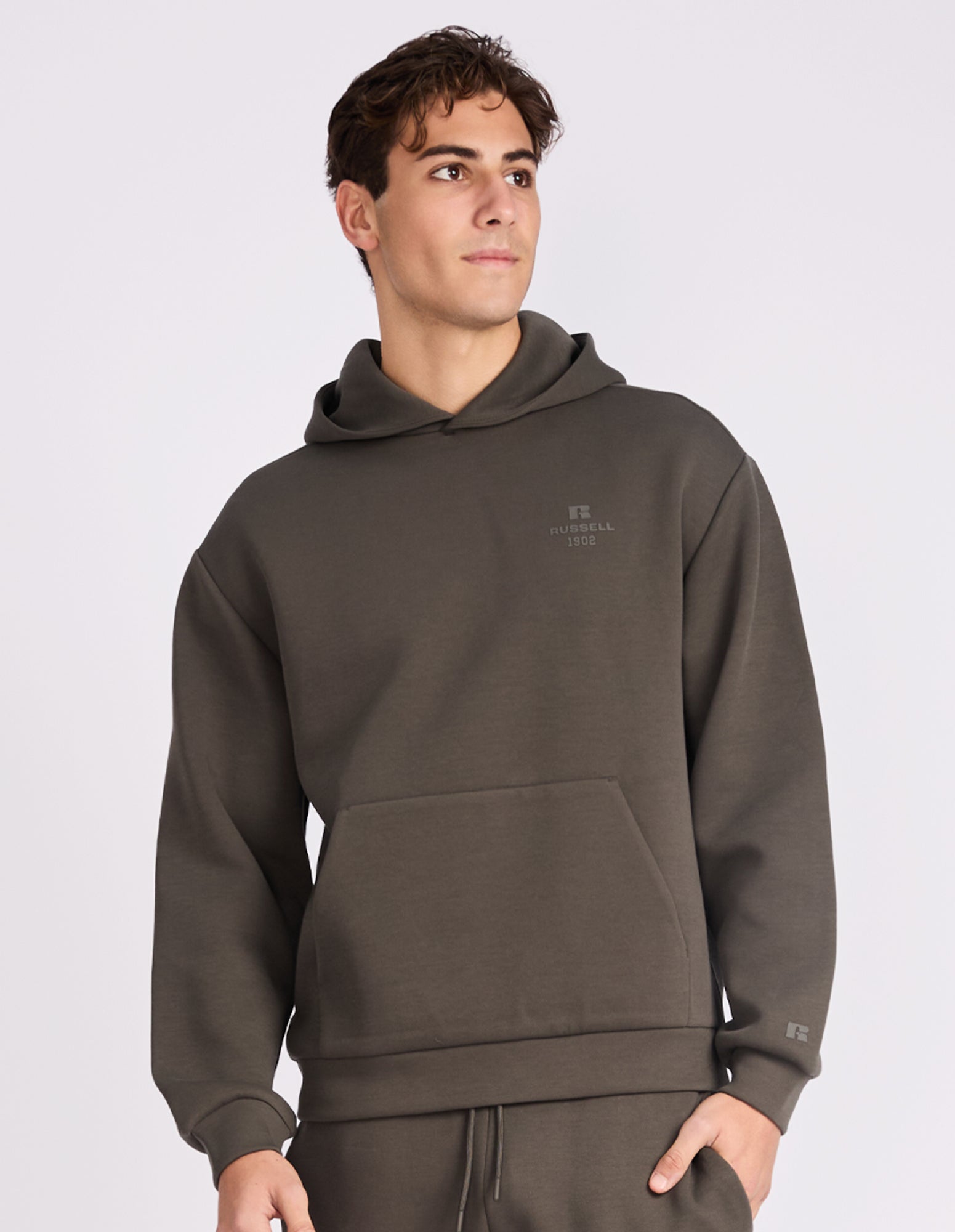 R Tech Leisure Mens Hoodie - Military