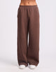 R Tech Leisure Wide Leg Women's Track Pant - Chocolate