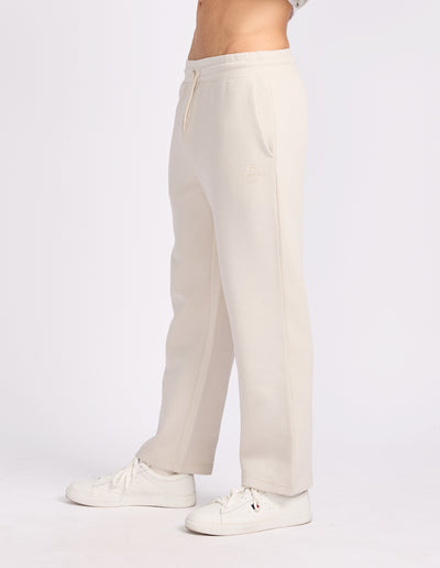 R Tech Open Leg Mens Trackpant - White Sand