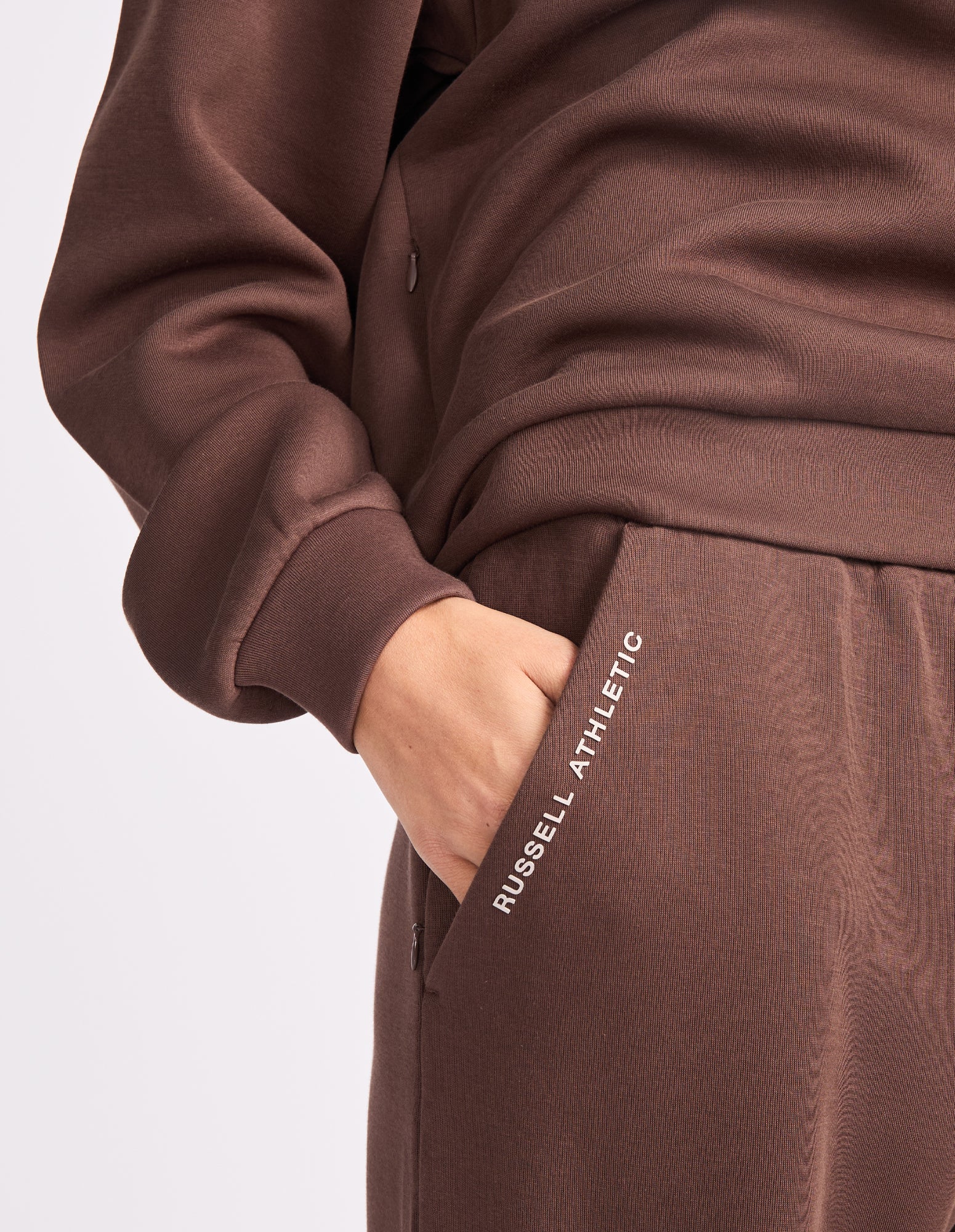 Russell Athletic Australia R Tech Leisure Wide Leg Women's Track Pant - Chocolate True Since 1902