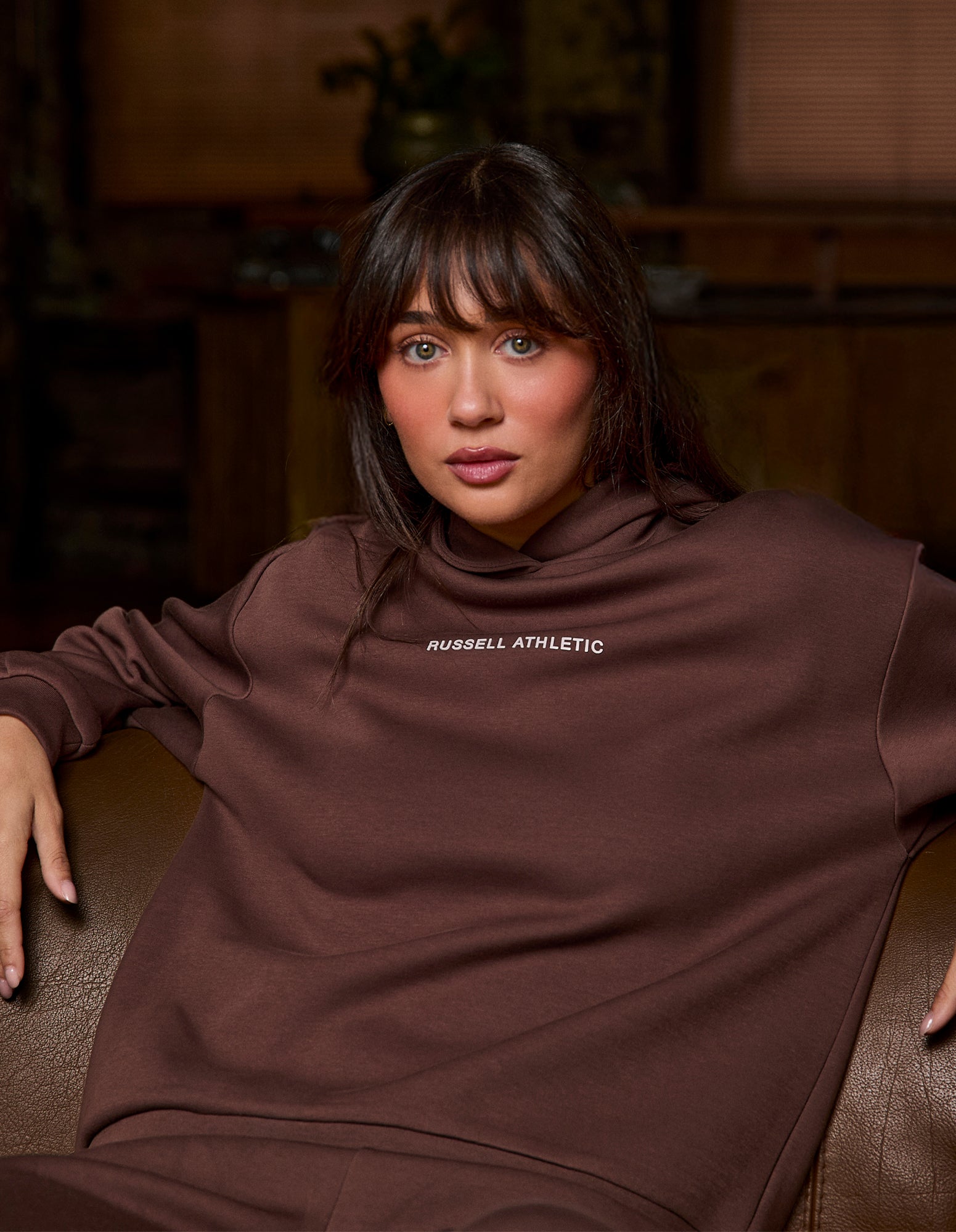 R Tech Leisure Women's Hoodie - Chocolate