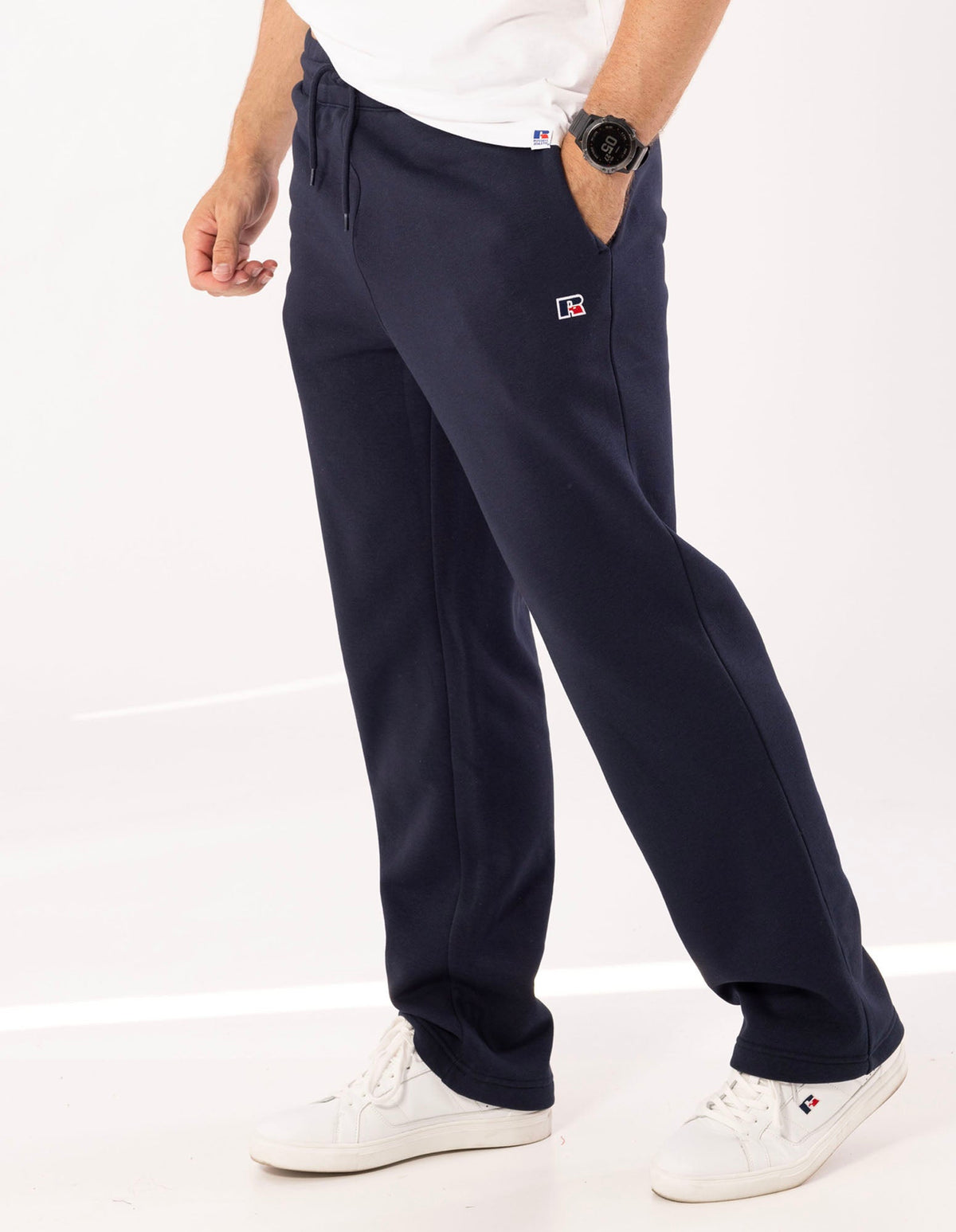 Men's R Logo Straight Leg Track Pants - Michigan Navy