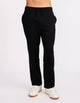 R Logo Straight Leg Men's Track Pants - Black