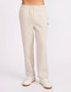 R Logo Straight Leg Mens Track Pants - Stone