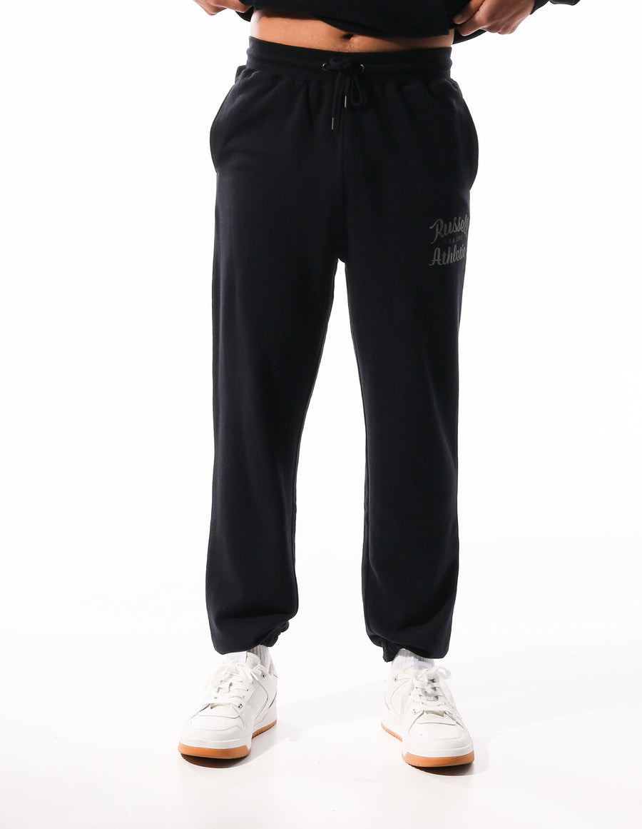 Men's Distressed Baseball Track Pants - Charcoal - Image #2