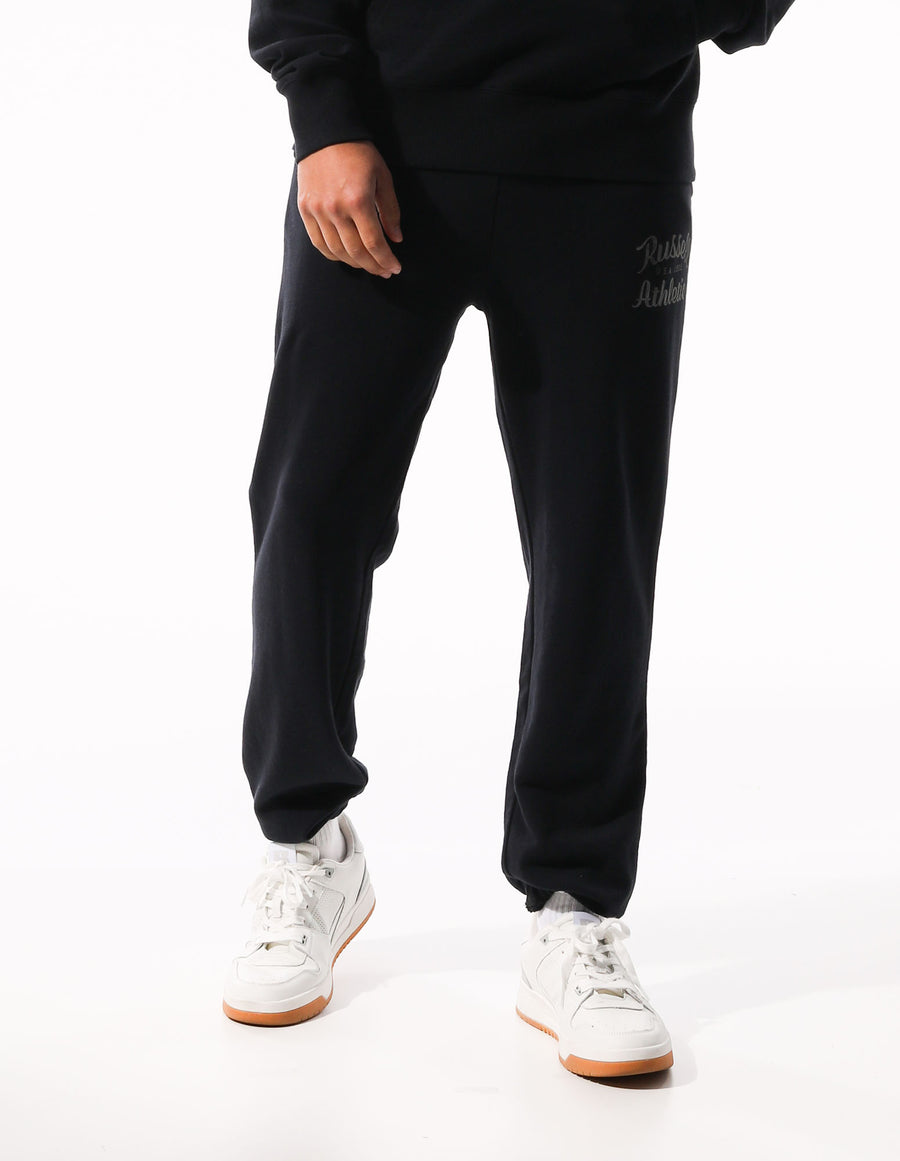 Men's Distressed Baseball Track Pants - Charcoal - Image #3