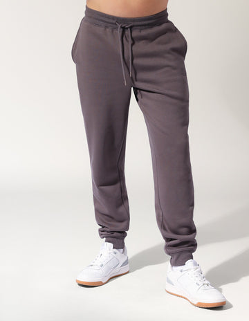 Men's Brooklyn Cuffed Track Pants in Peat Colour