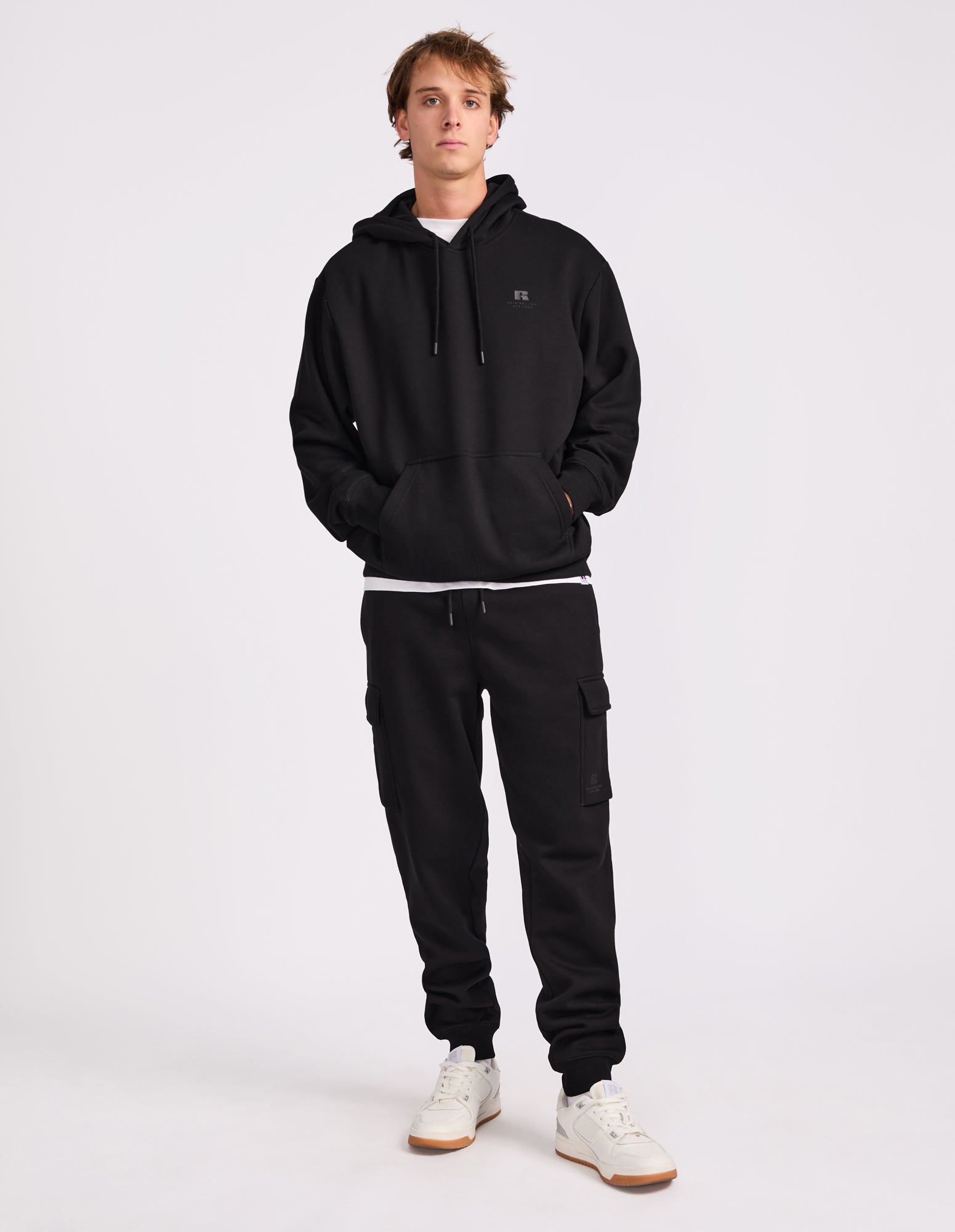 Brooklyn Cargo Mens Trackpants - Black