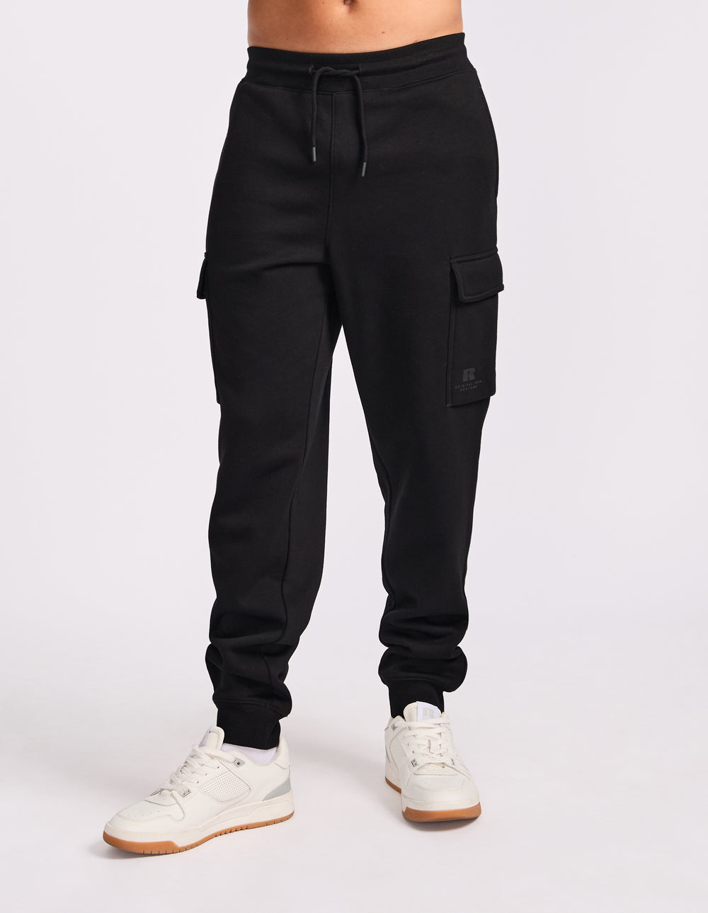 Brooklyn Cargo Mens Trackpants - Black