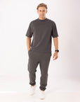 Men's Tech Leisure Cuffed Trackpant - Iron - Image 1