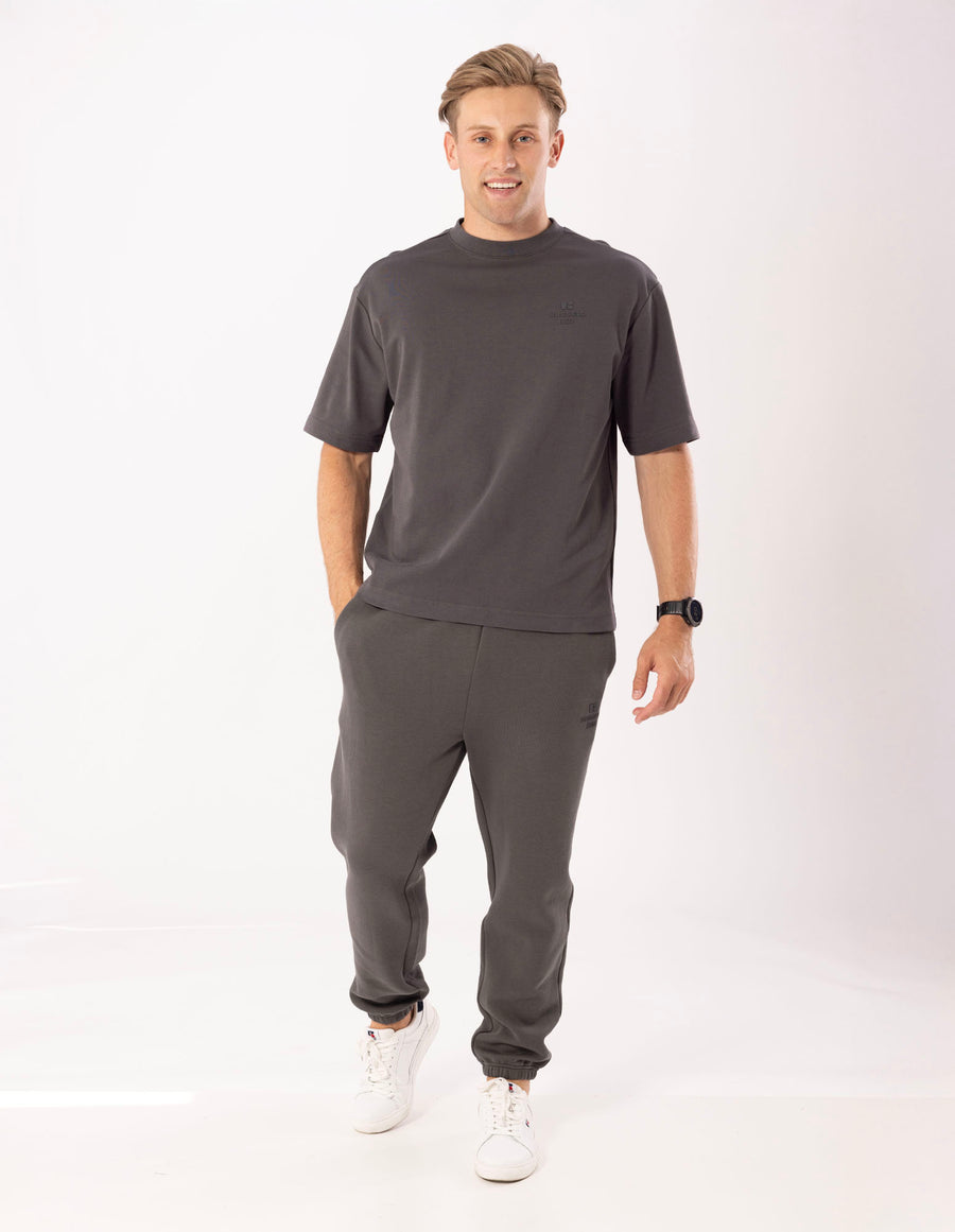 Men's Tech Leisure Cuffed Trackpant - Iron - Image 1