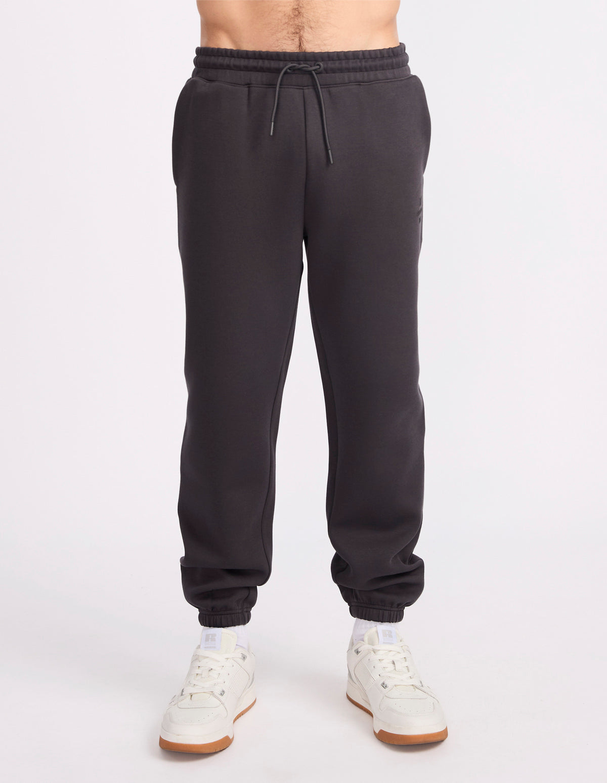 R Tech Leisure Cuffed Men's Track Pants - Dark Grey
