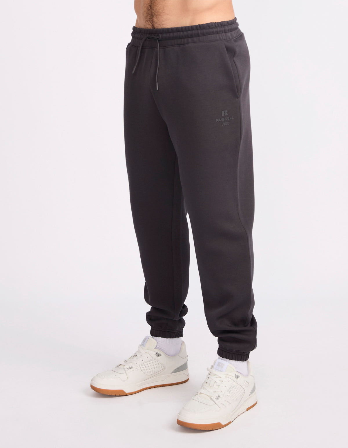 R Tech Leisure Cuffed Men's Track Pants - Dark Grey