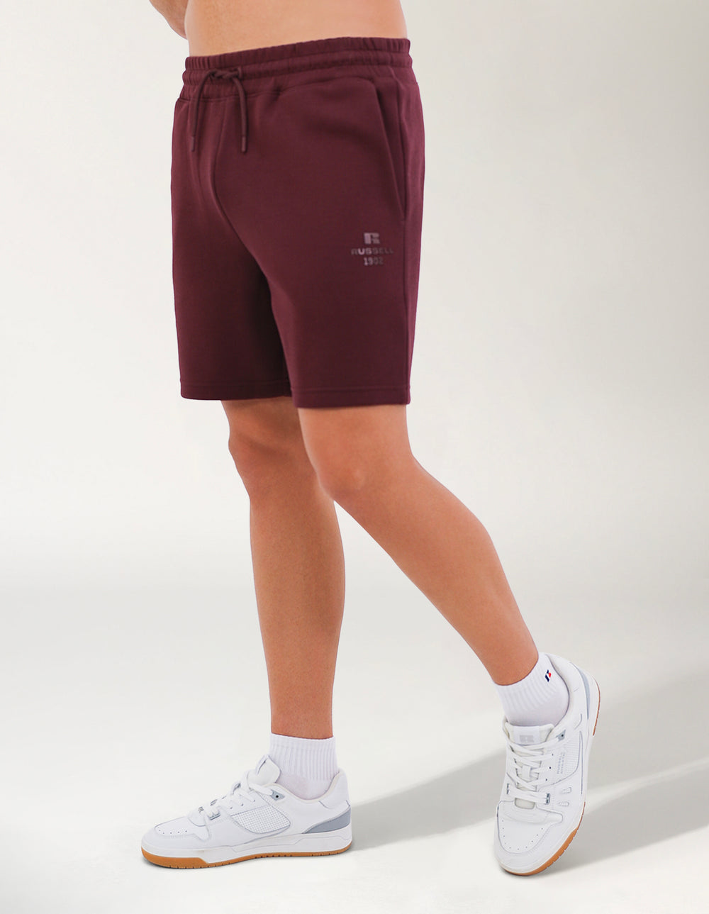 Russell Athletic Australia R Tech Leisure Mens Track Short - Plum wine True Since 1902