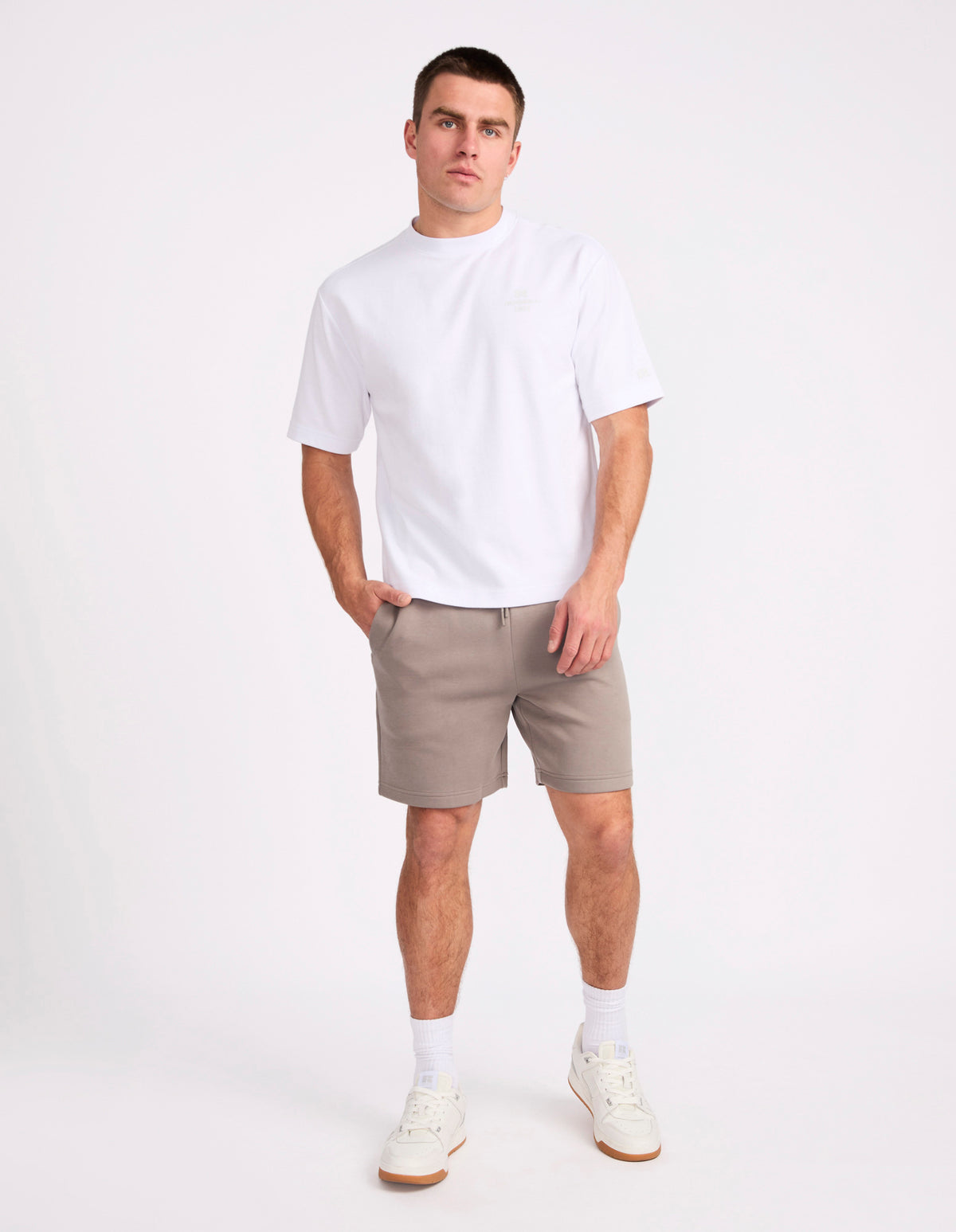 Russell Athletic Australia R Tech Leisure Mens Track Short - Putty True Since 1902