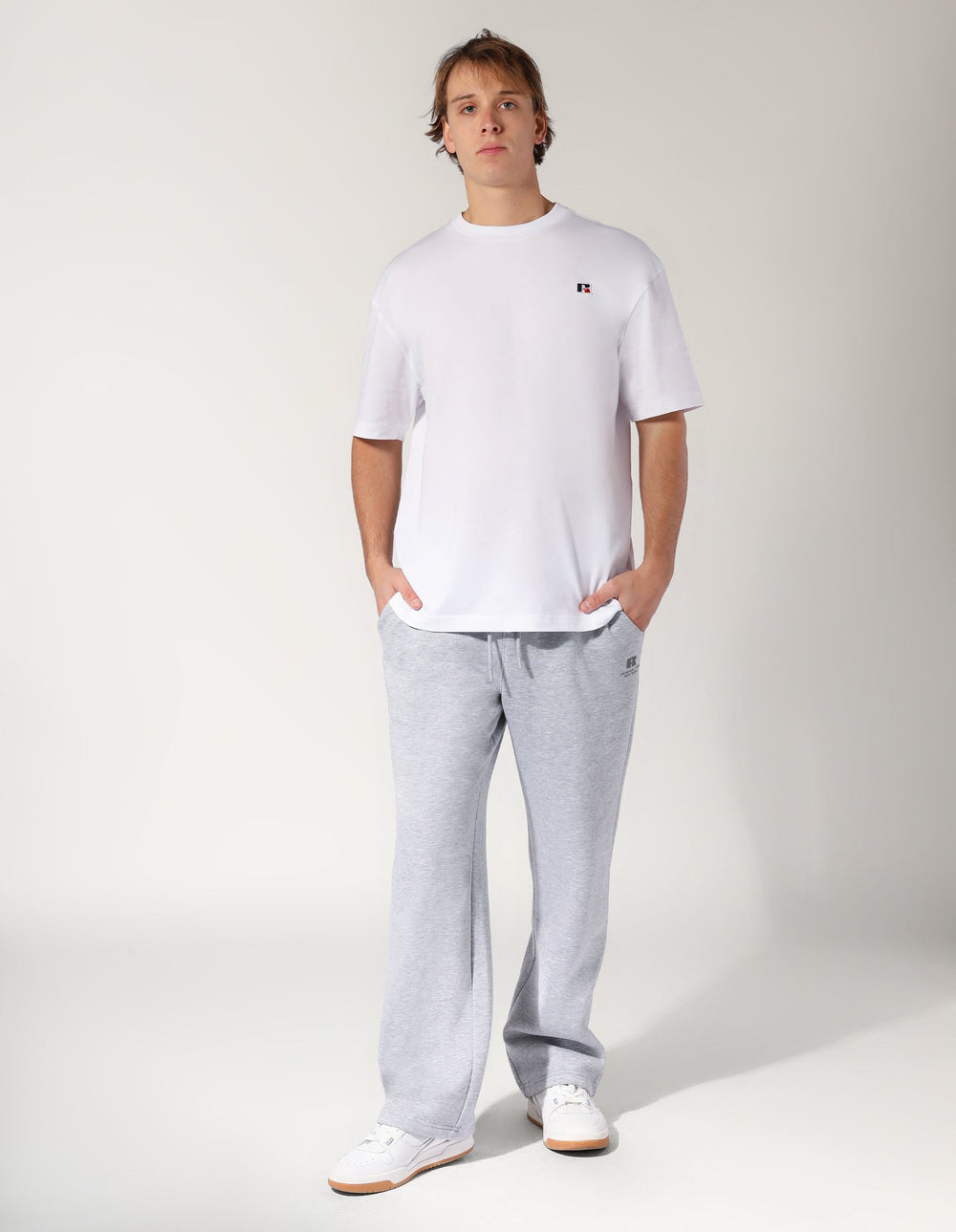 Men’s Brooklyn Straight Leg Trackpant - Grey Marle