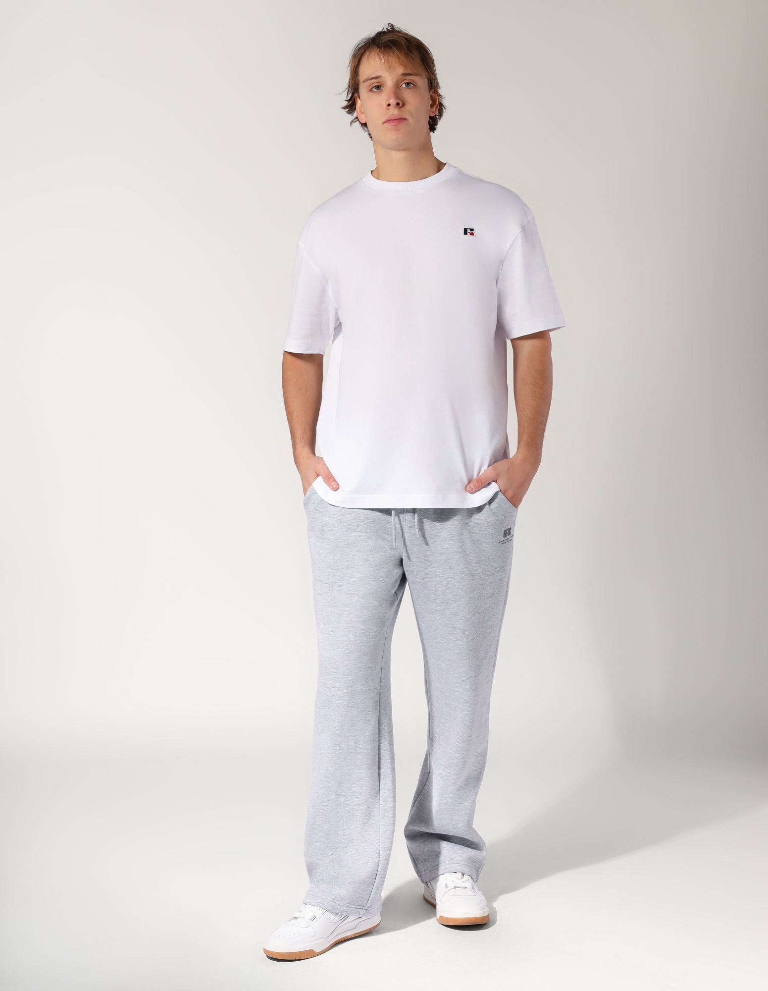 Men’s Brooklyn Straight Leg Trackpant - Grey Marle