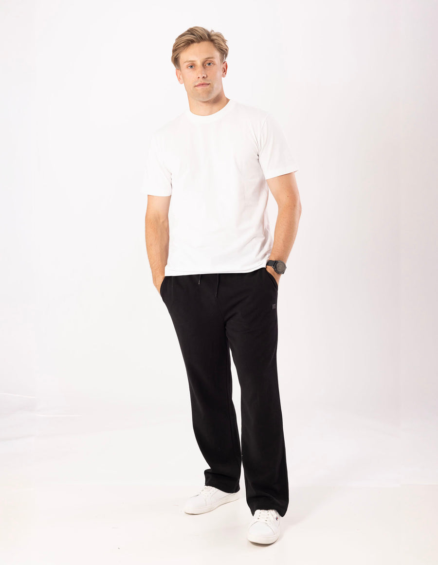 Men's R Logo Straight Leg Track Pant - Black - Image 4