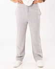 Men's R Logo Straight Leg Trackpant - Grey Marle - Image 1