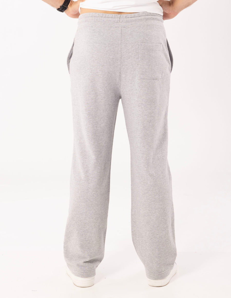 Men's R Logo Straight Leg Trackpant - Grey Marle - Image 3