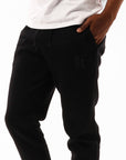 Men's Corp Inlay Logo Track Pants - Black - Image 